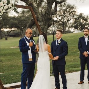 Light ivory wedding veil